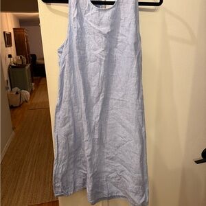 J. Crew Light Blue linen shift dress